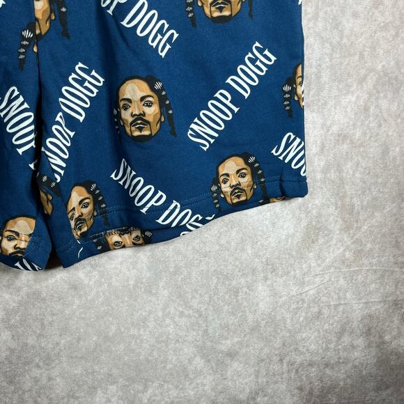 Cross Colours Snoop Dog Sweatshorts Mens Large Blue Drawstring Novelty Rap Y2K - Picture 5 of 11
